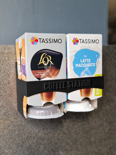 Wall mounted coffee pod - wall,