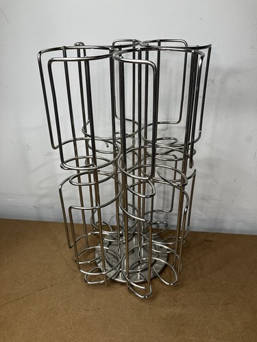 Rotating chrome tower stand - chrome,